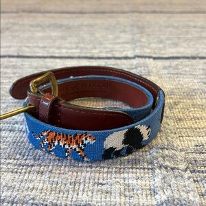 Smathers & Branson animal themed needlepoint children’s belt size S